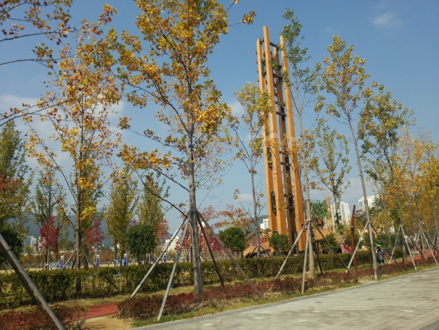 釜山市民公園内の風景